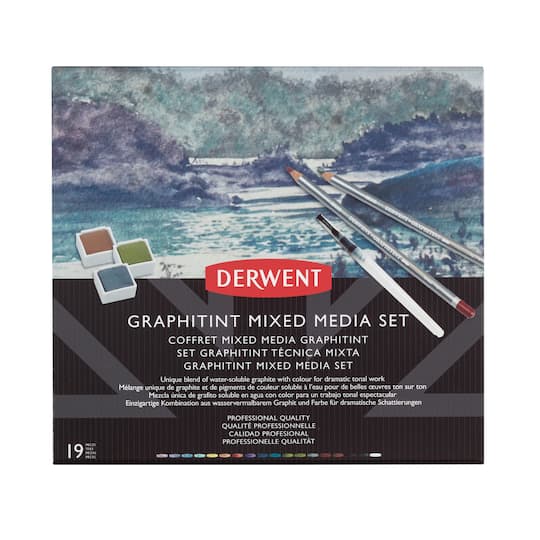 Derwent&#xAE; 19-Piece Graphitint Mixed Media Set